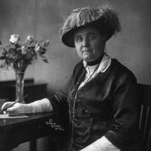 black and white historical photo of Jane Addams
