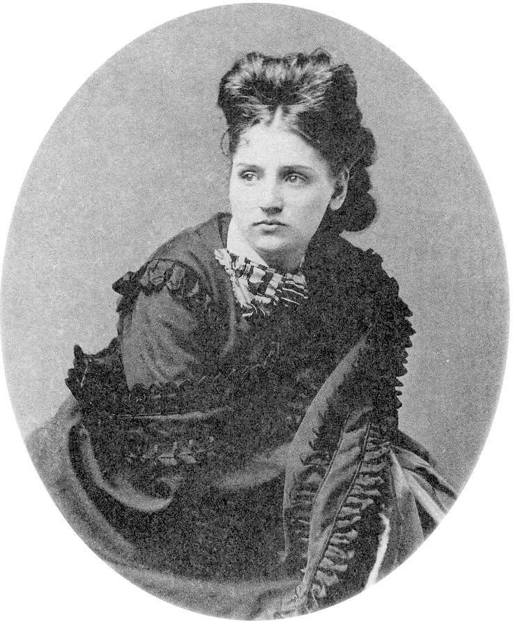 black and white historical photo of Tennessee Claflin